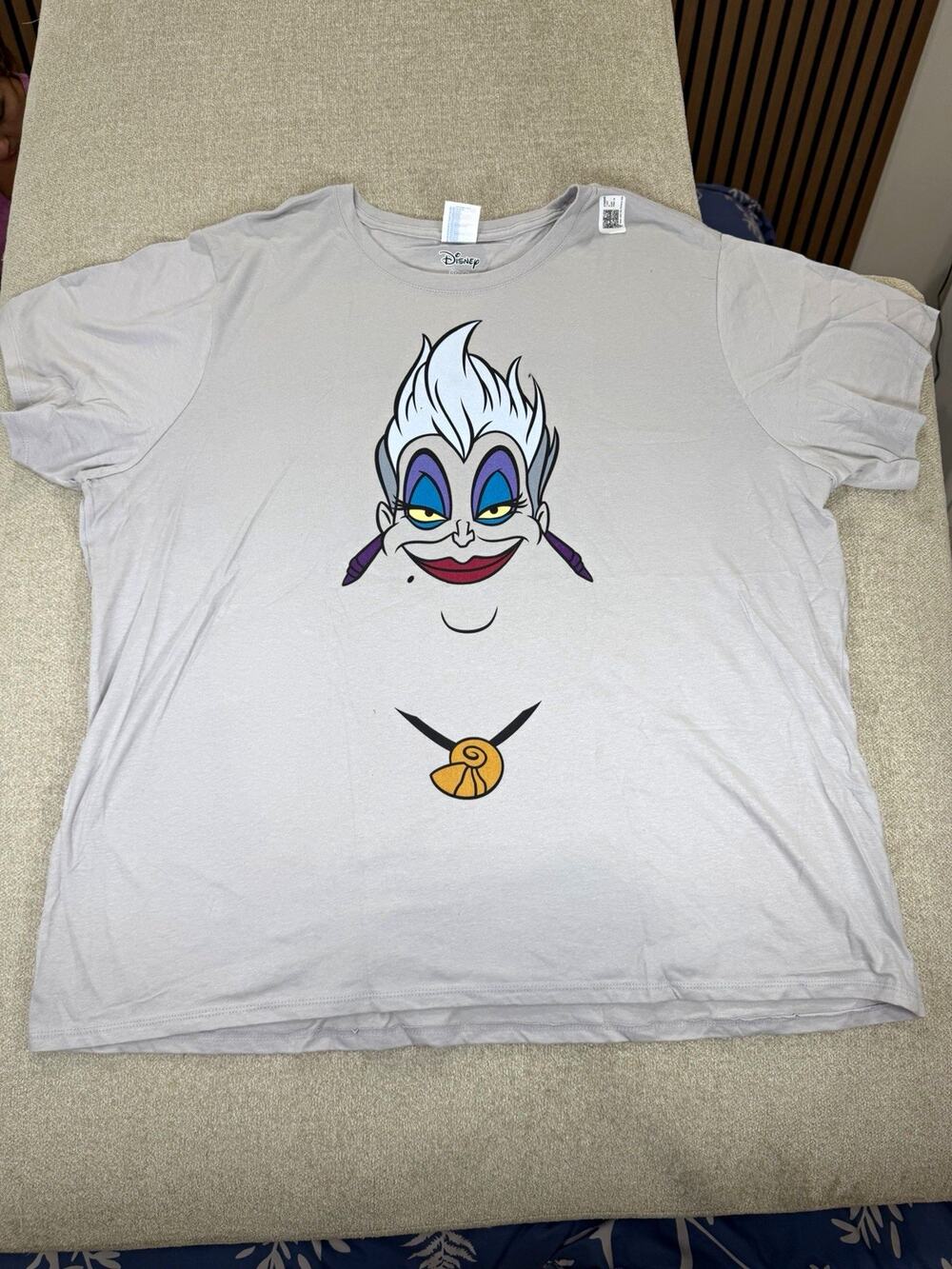 Port & Company Disney Ursula Villain Gray T-Shirt, Women's 3XL